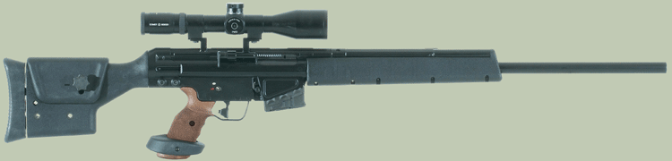 Снайперская винтовка Heckler&Koch PSG1 (Prazisionsschutzengewehr 1)