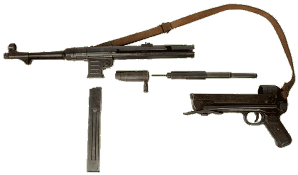 Неполная разборка пистолета - пулемёта МР - 40