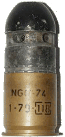 NGO-74 - унитарный выстрел с противопехотной гранатой